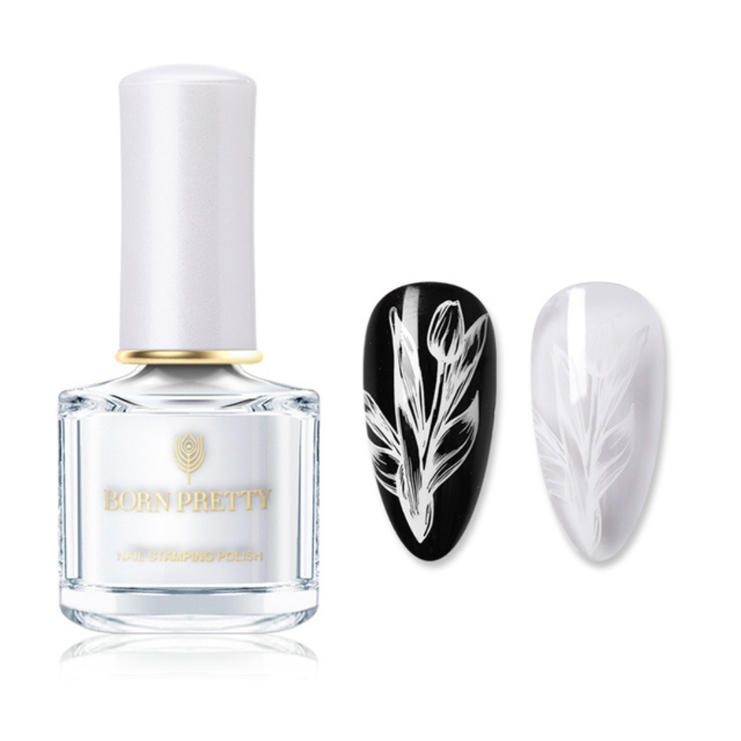 WHITE STAMPING POLISH