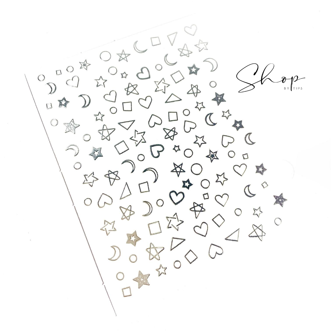 Silver Outline Figures