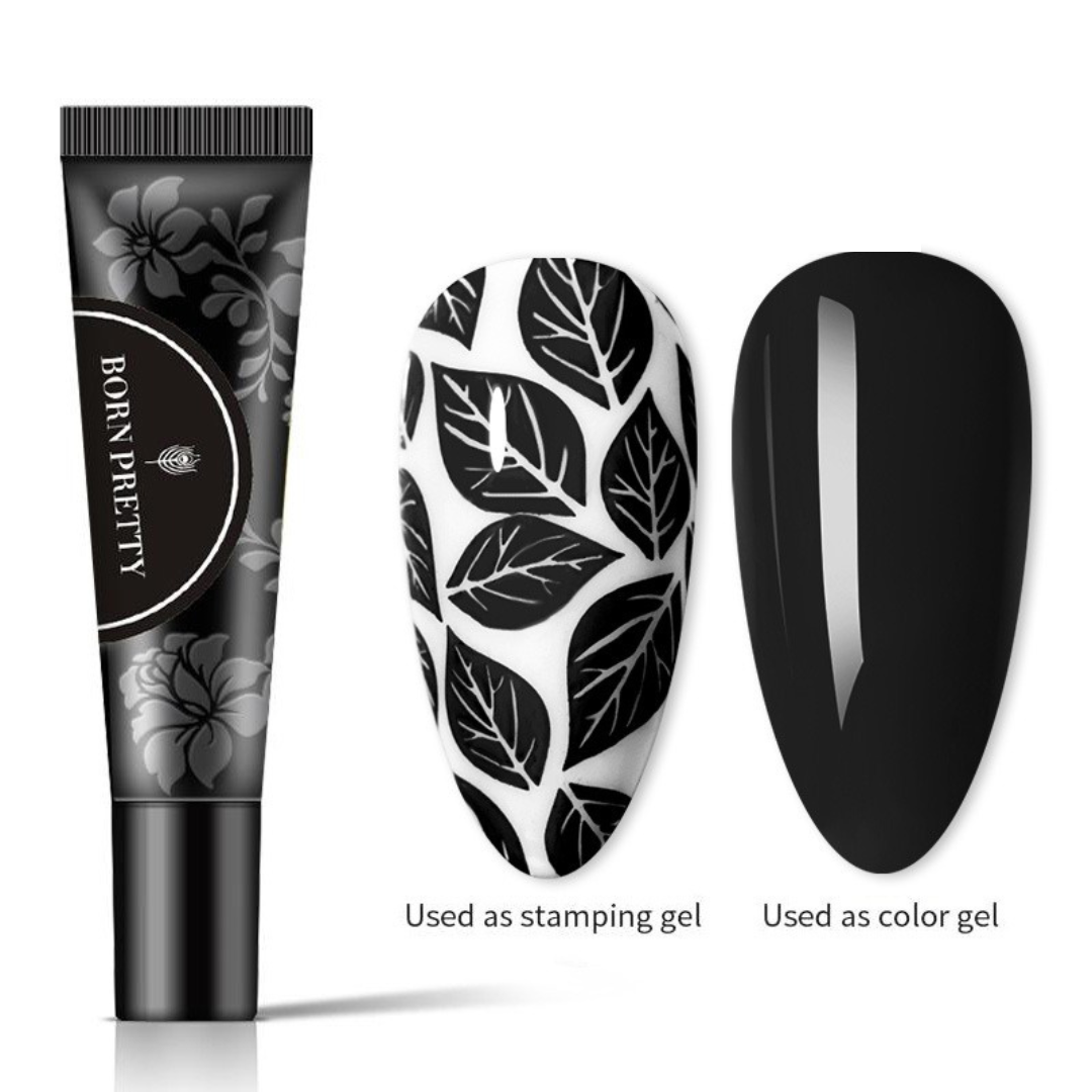 BLACK STAMPING GEL POLISH