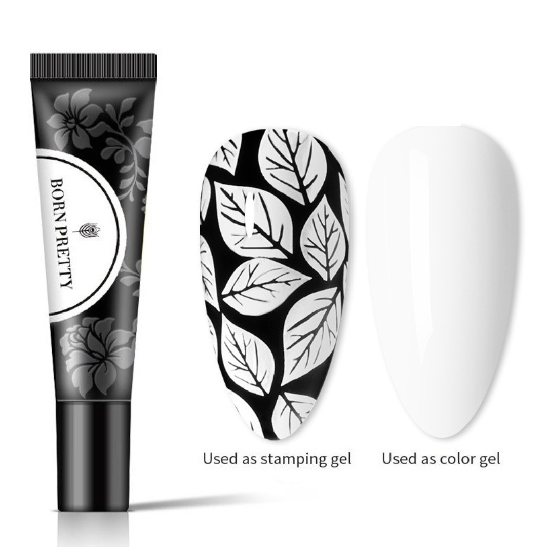 WHITE STAMPING GEL POLISH