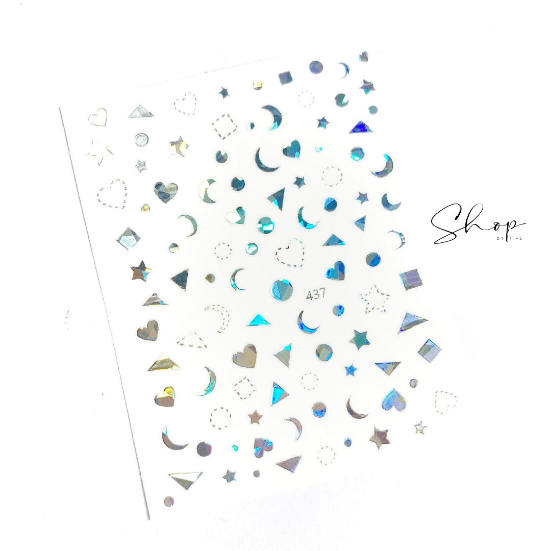 Silver Holographic Figures
