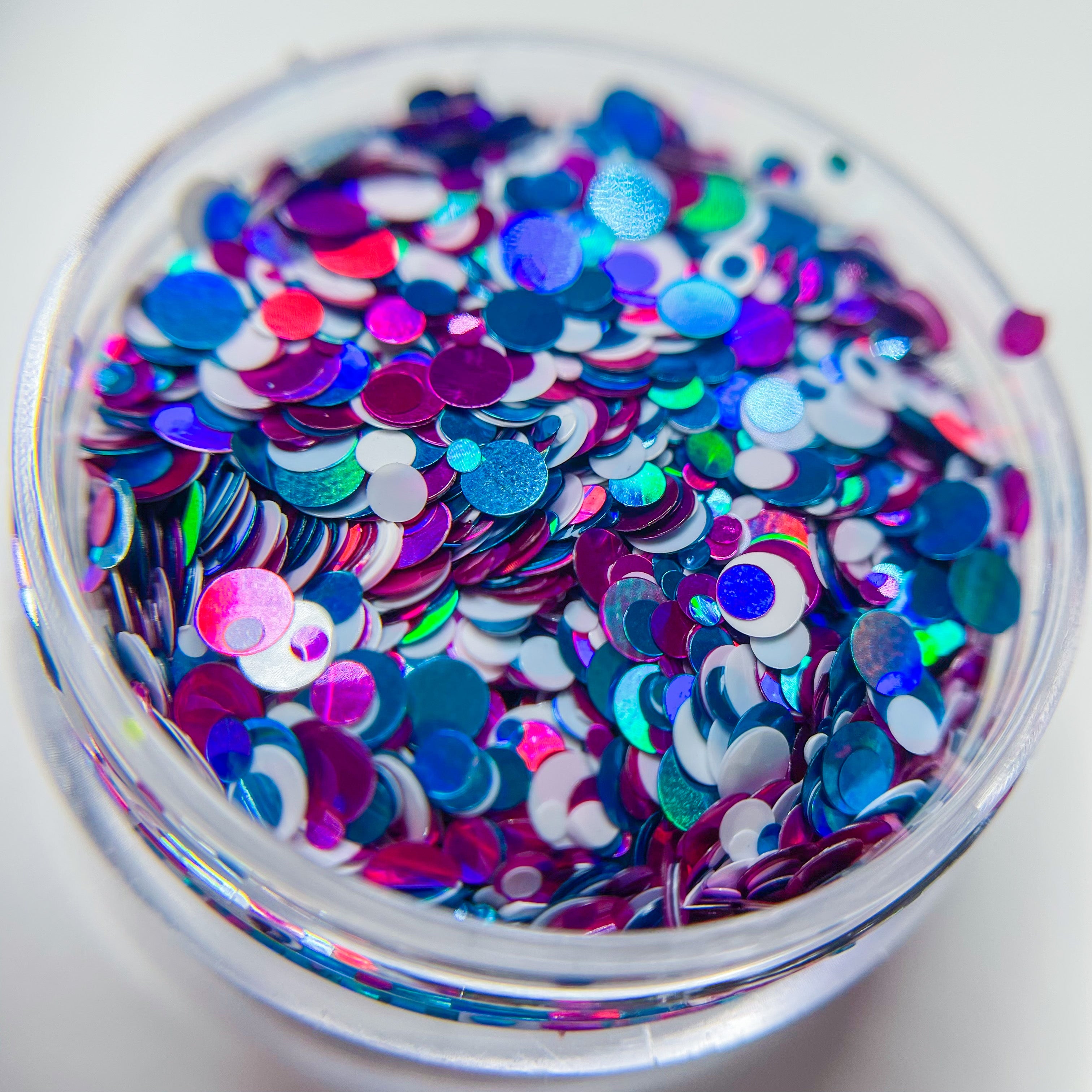 BLUE & MAGENTA W/WHITE