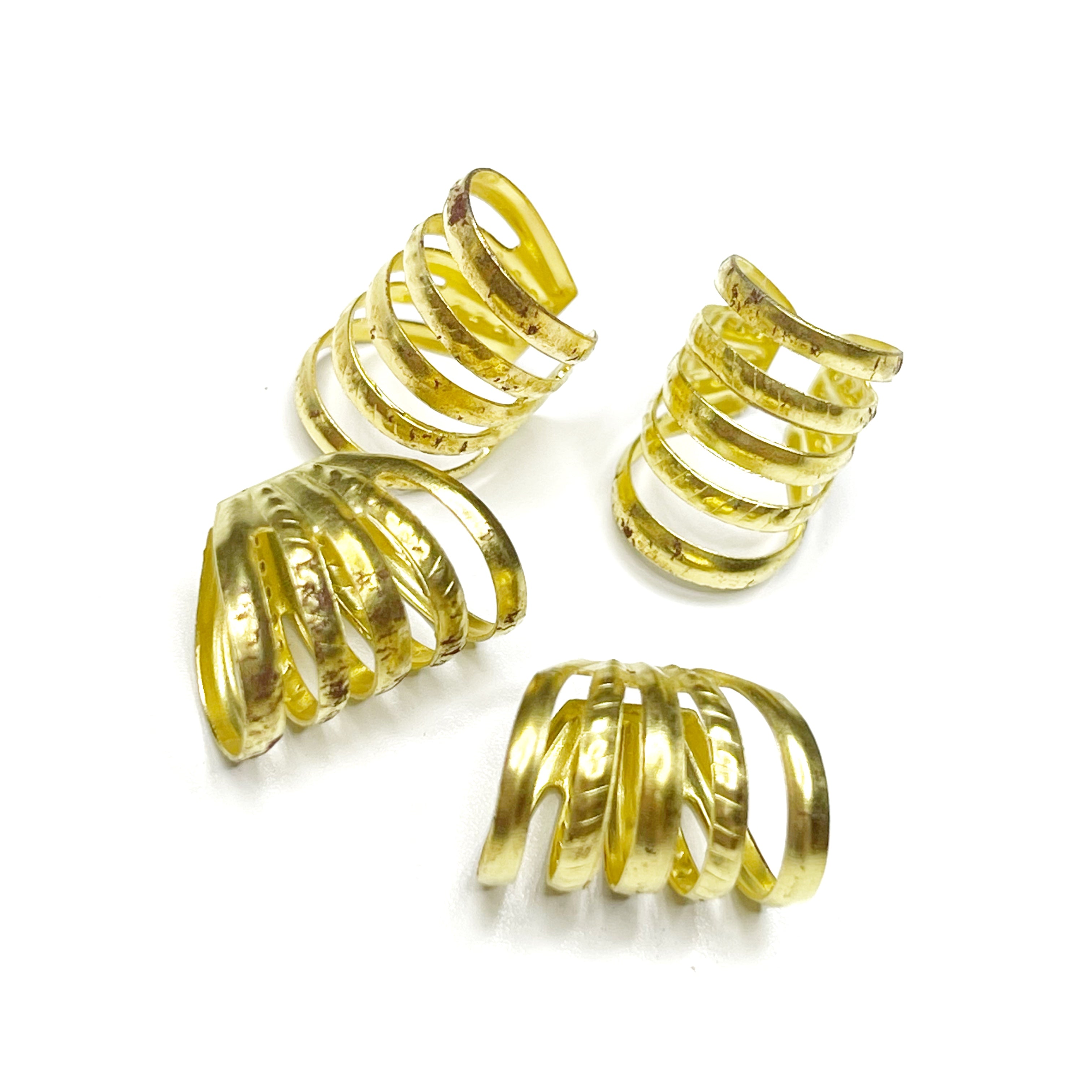 Gold Large Braids Cuff
