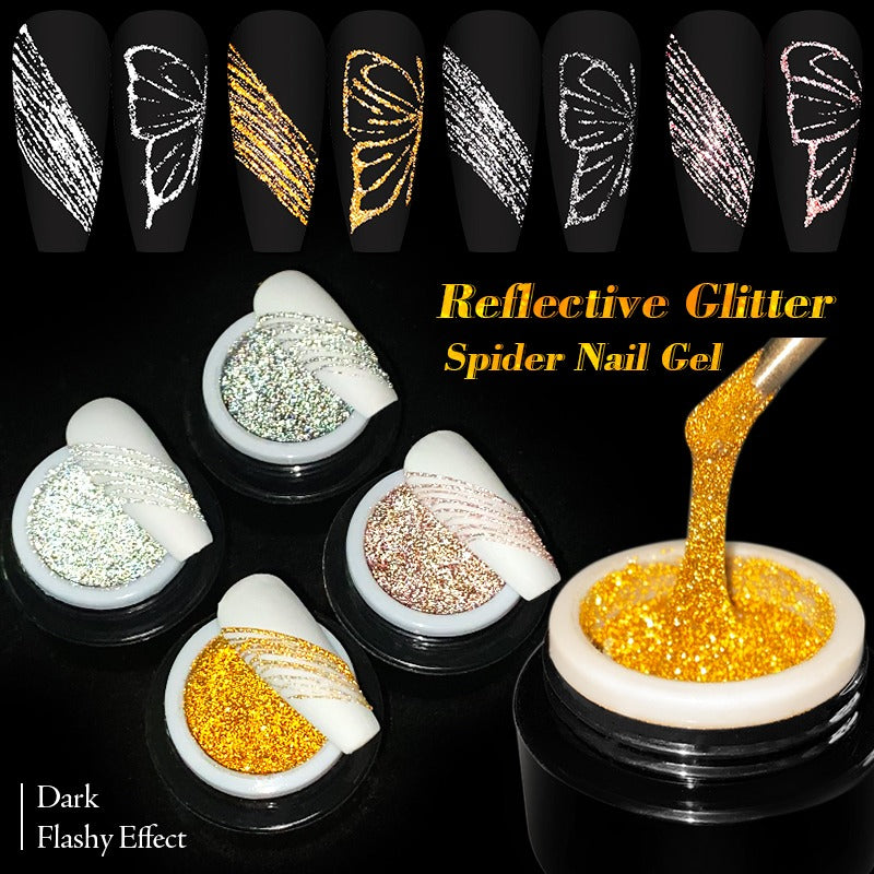 REFLECTIVE SPIDER GEL - SILVER