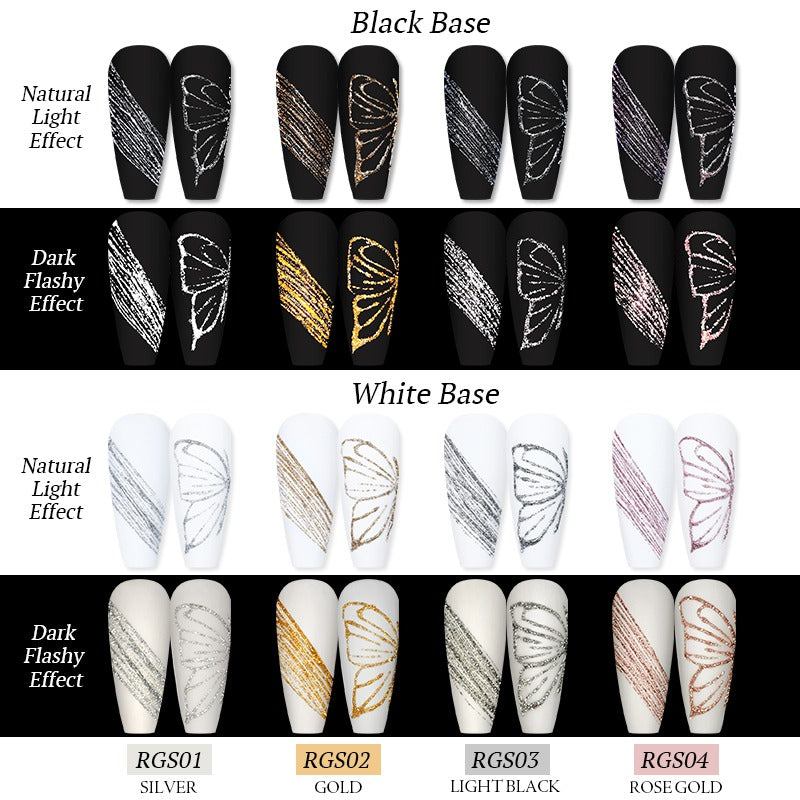 REFLECTIVE SPIDER GEL - BLACK