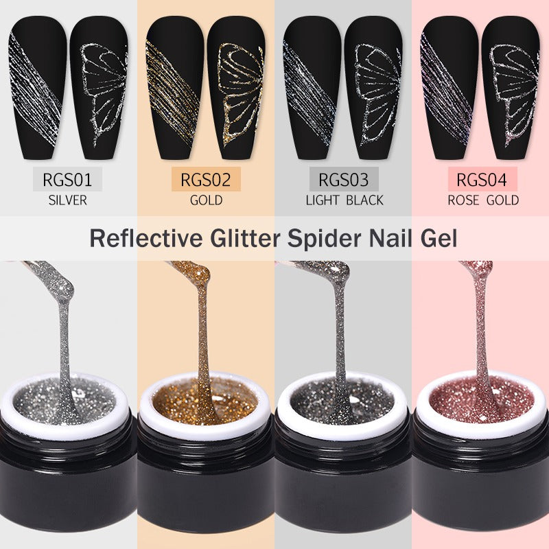 REFLECTIVE SPIDER GEL - BLACK