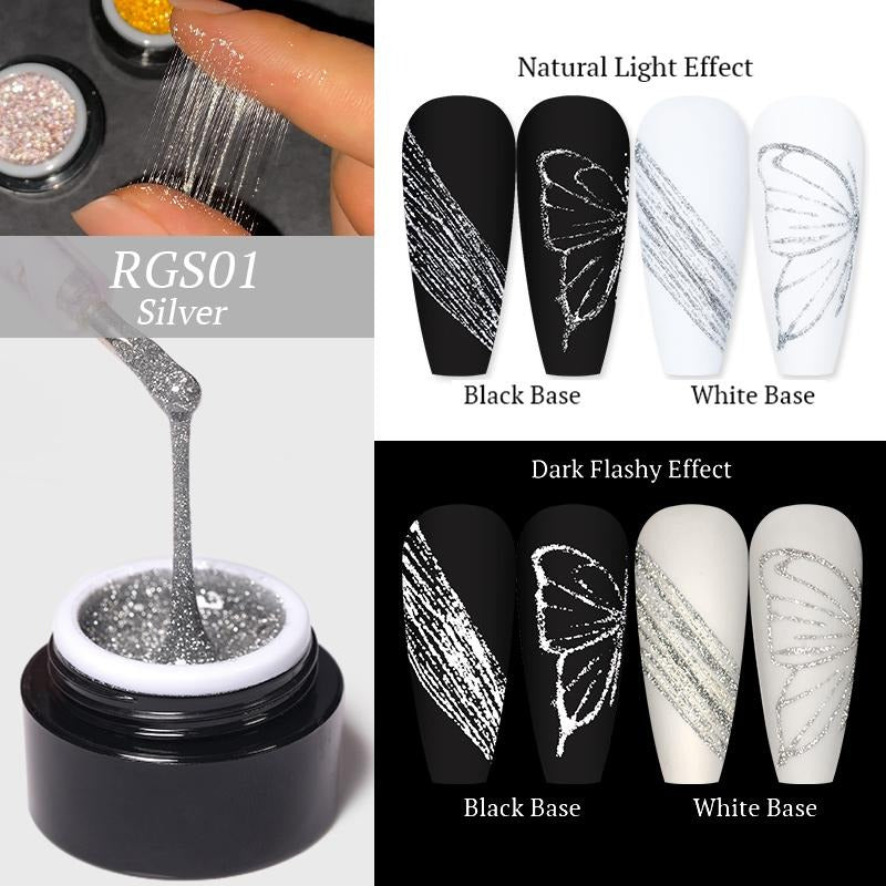 REFLECTIVE SPIDER GEL - SILVER