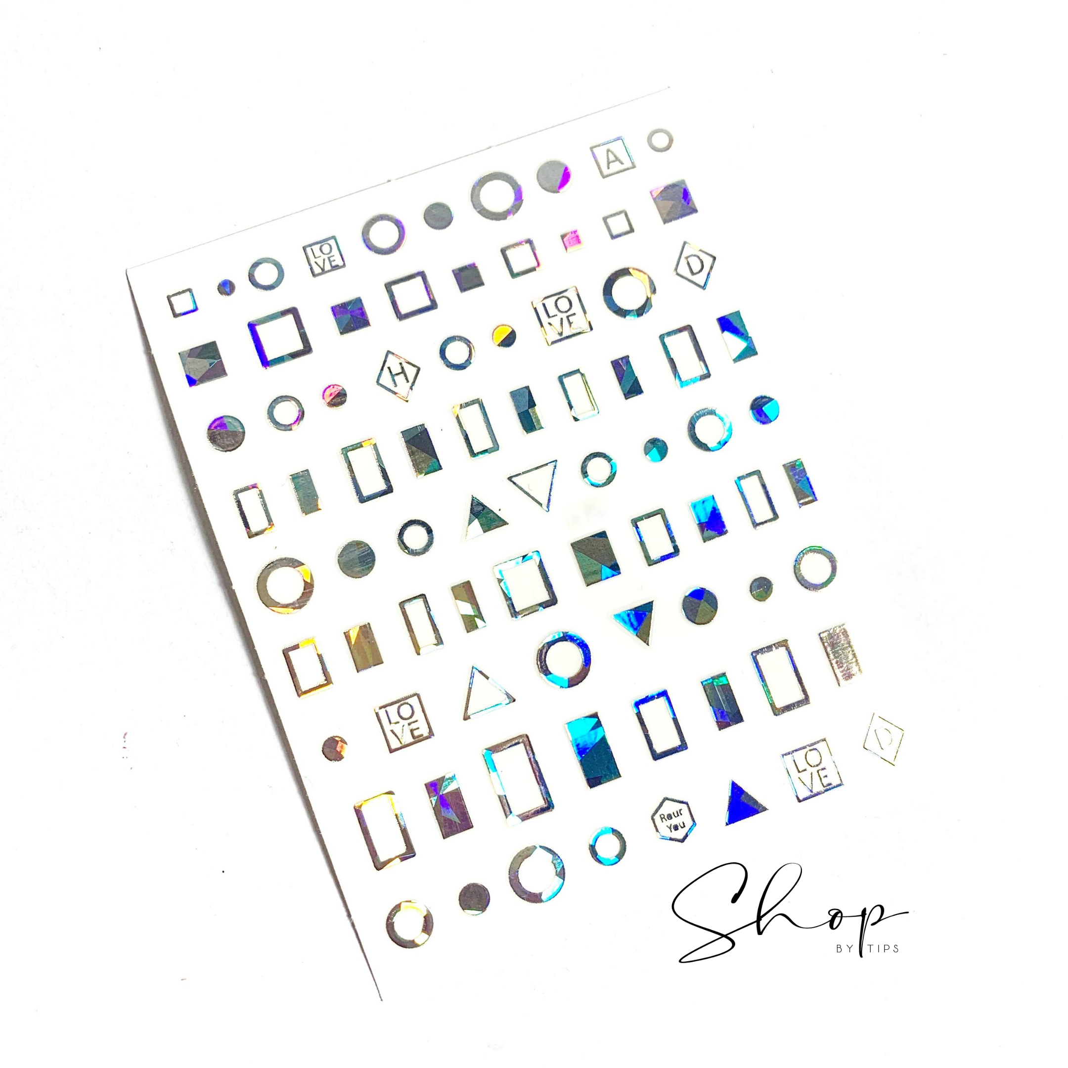 Silver Large Geometric
