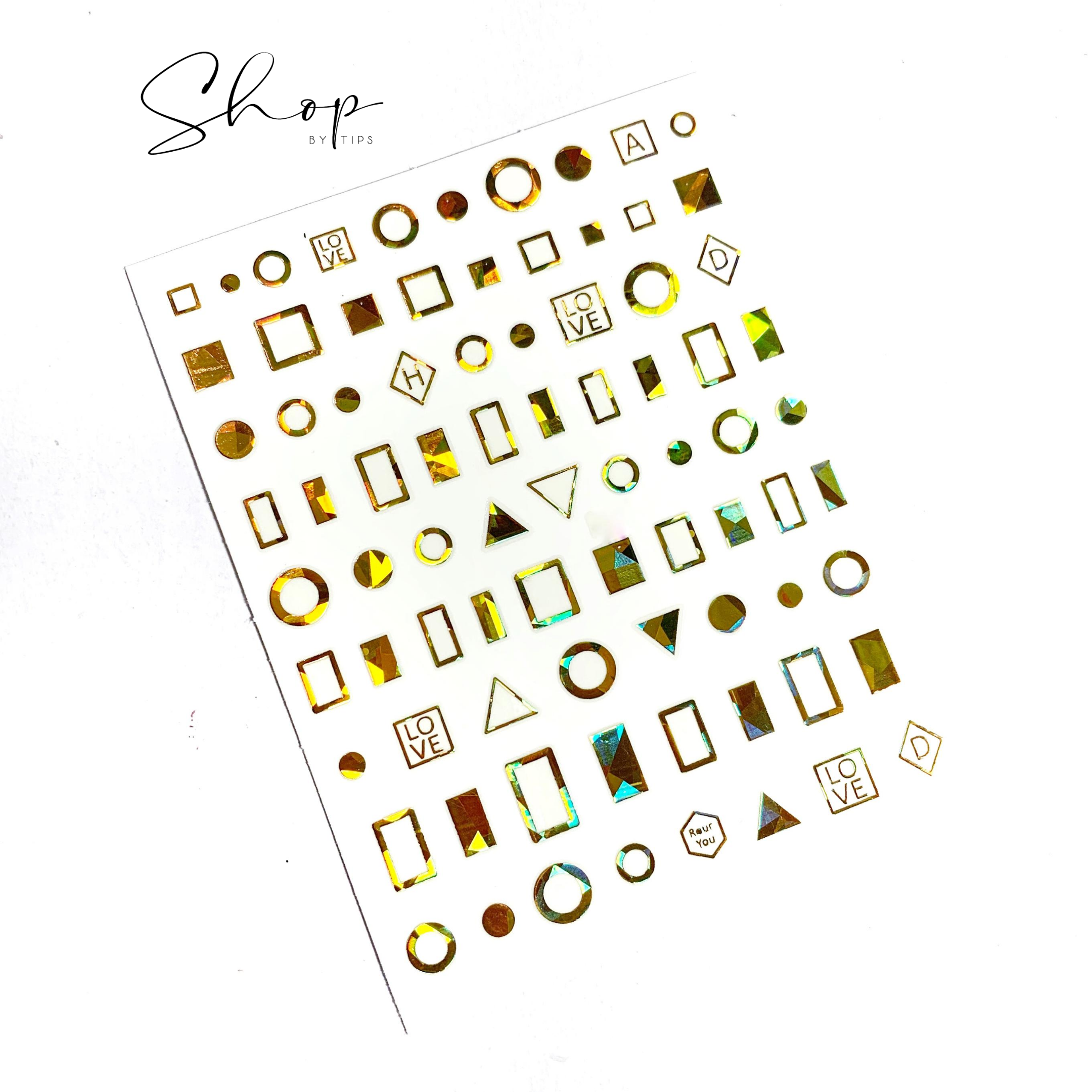 Gold Large Geometric