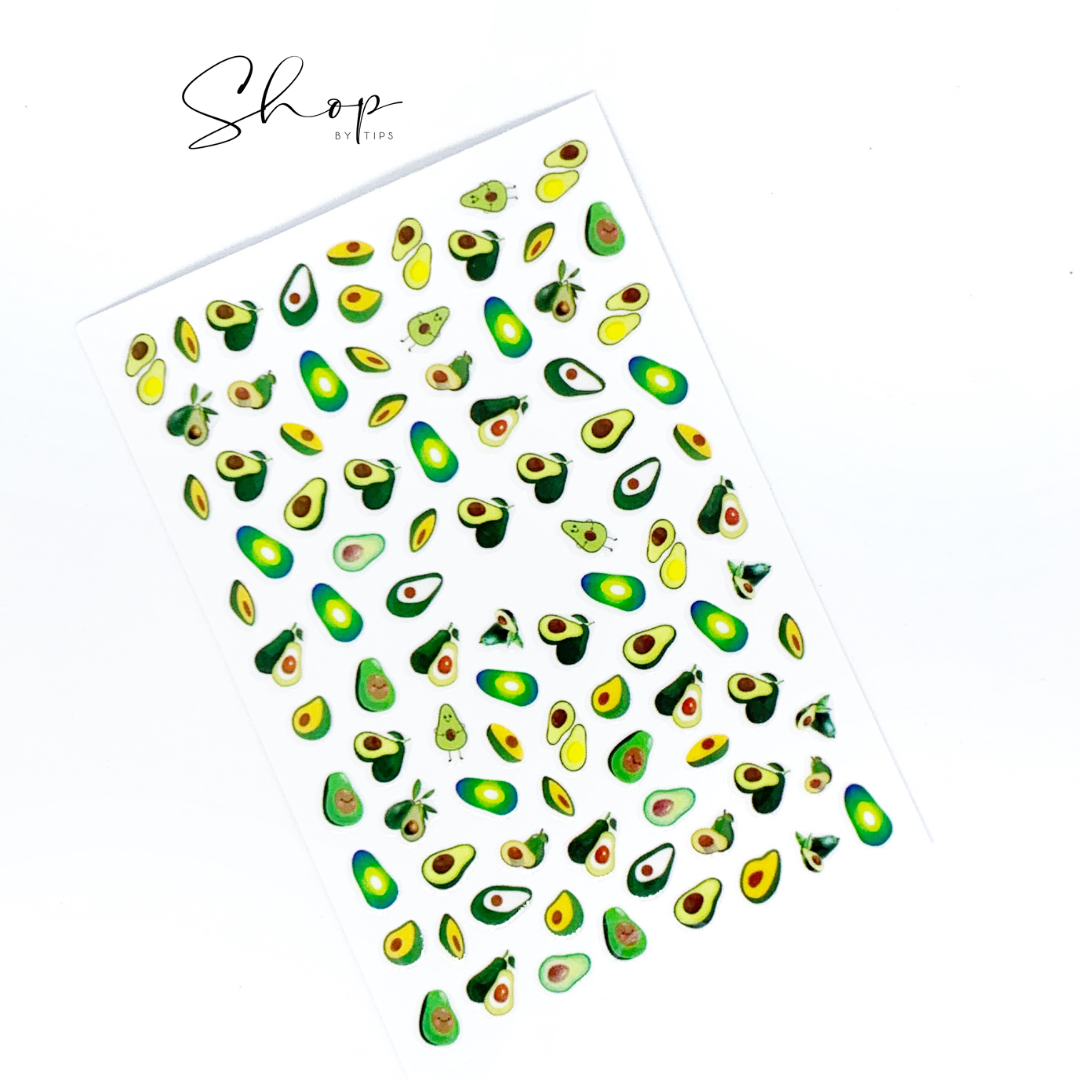 Avocado Nail Art
