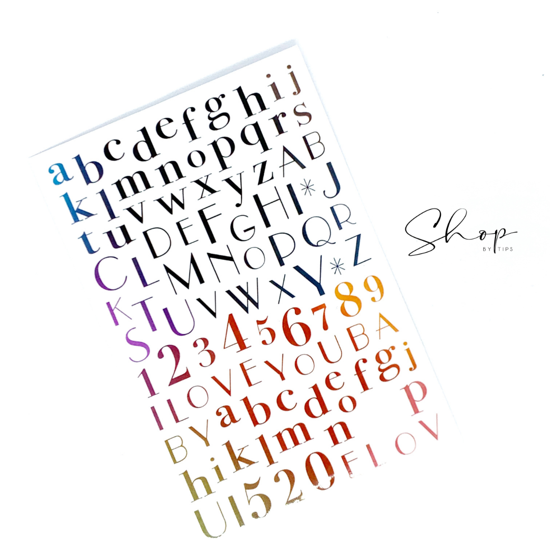 Alphabet Nail Art