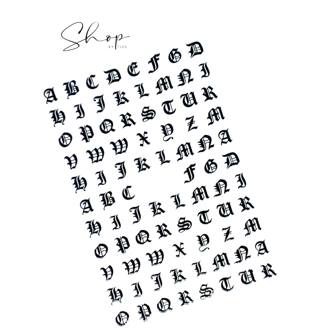 Gothic Black Letters